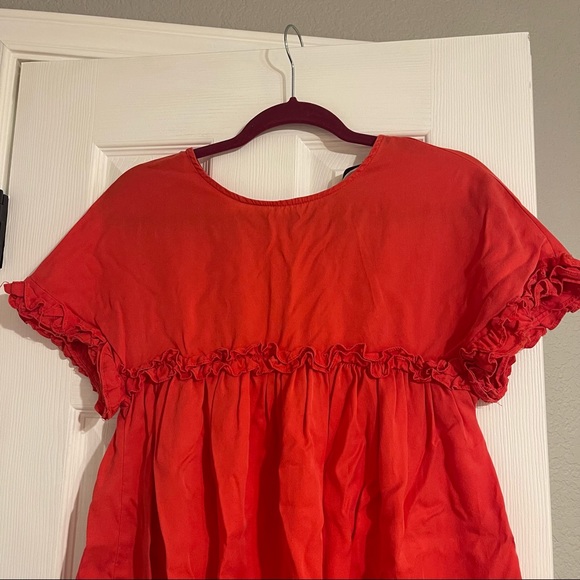Zara Kids Red Ruffle Dress - Picture 5 of 5